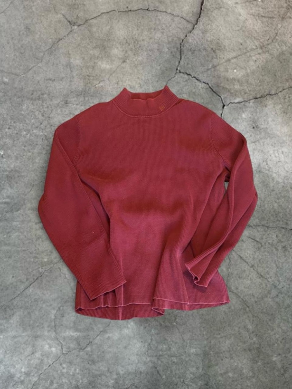 Lauren Ralph Lauren 3X Burgundy Ribbed Turtleneck Sweater
